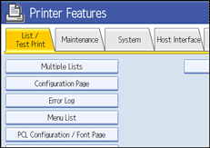 Illustration du panneau de commande