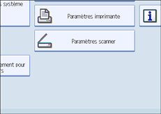 Illustration de l'&eacute;cran du panneau de commande