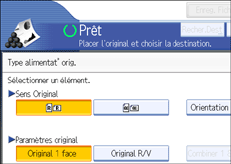 Illustration de l'&eacute;cran du panneau de commande