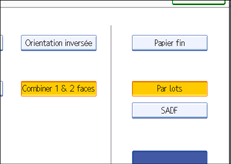 Illustration de l'écran du panneau de commande