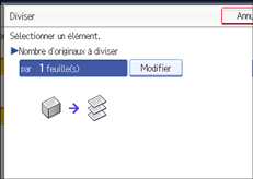 Illustration de l'&eacute;cran du panneau de commande