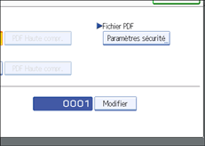 Illustration de l'&eacute;cran du panneau de commande