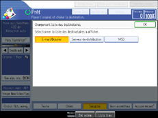 Illustration de l'&eacute;cran du panneau de commande