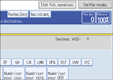Illustration de l'&eacute;cran du panneau de commande