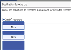 Illustration de l'&eacute;cran du panneau de commande