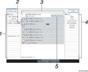 Illustration avec l&eacute;gende num&eacute;rot&eacute;e du panneau de commande