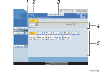 Illustration avec l&eacute;gende num&eacute;rot&eacute;e du panneau de commande