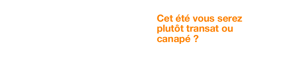 Cet été vous serez plutôt transat ou canapé ?