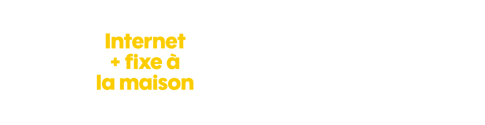 Internet + fixe à la maison